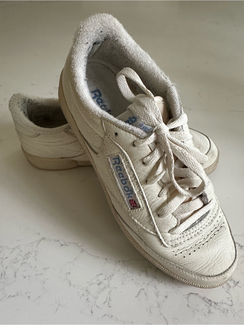 Reebok Club C85 Vintage Retro alabaster blue chalk women’s sneakers 8
